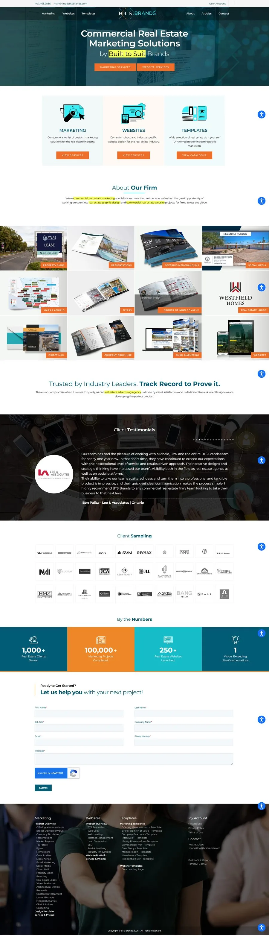 BTS Brands website preview