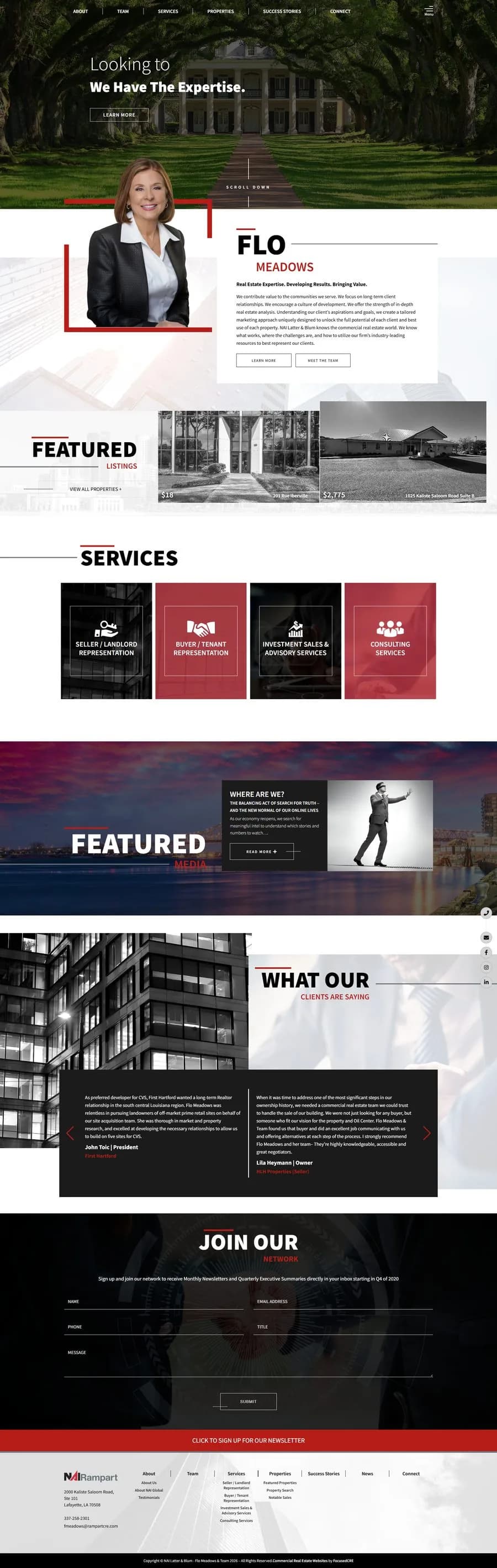 Flo Meadows & Team website preview